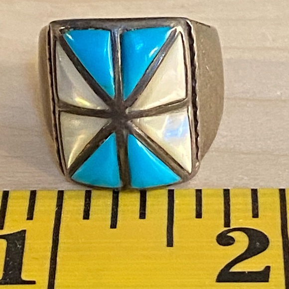 Vintage Men’s Navajo Ring Sz 9.5. - Picture 7 of 10